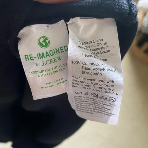 J Crew Sweater Knit Blazer Black 100% Cotton Button Front Black Size Small - Picture 8 of 8